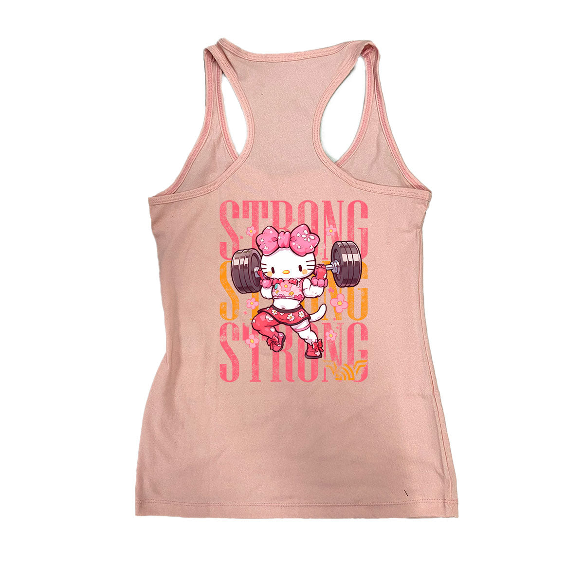 Regatinha Feminina Hello Strong Cor Rosa 100% algodão